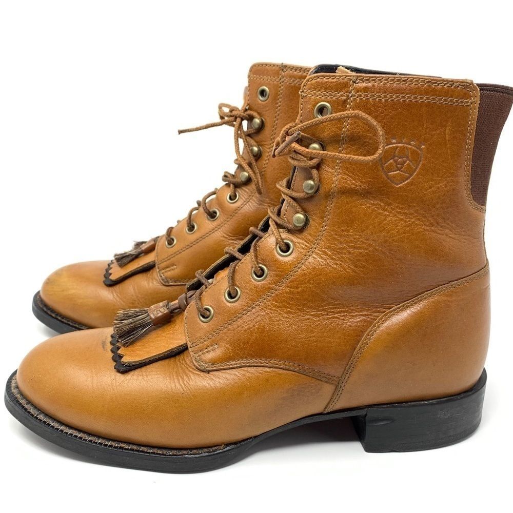 Ariat Cobalt Roper Light Brown Women’s Boots 7B